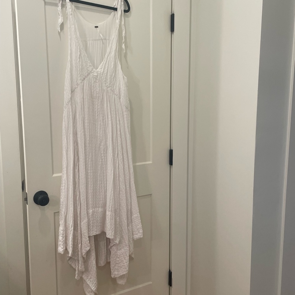 White Free People tie sleeveless dress